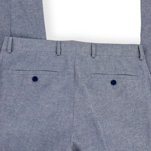 Kenneth Cole Reaction Men's Linen Techni-Cole Suit Modern Fit 38S Jacket 31Wx32L - Picture 13 of 13